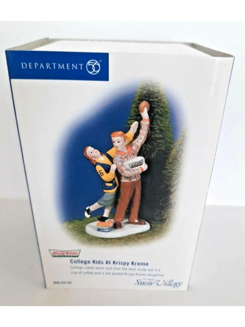 Department 56 Snow Village College Kids at Krispy Kreme #55153 Retired Boxed